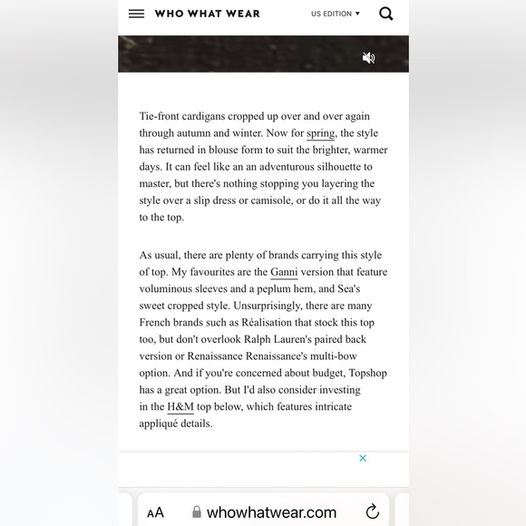 Tied Sheer Blouse. NWT - Picture 8 of 10